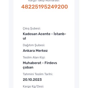 Sürat Kargo Teslim Edilemeyen Kargo