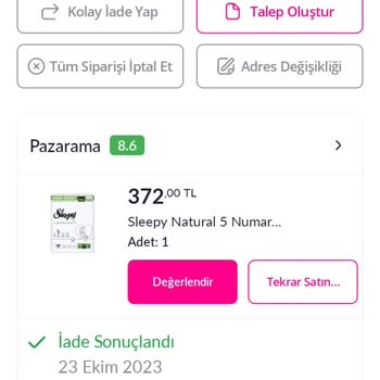 Pazarama Ürün Yollamadı İptal Etti