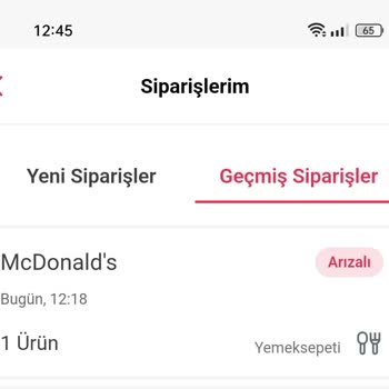 Yemeksepeti Online Ödeme Sırasında Hata İle Karşılaştım