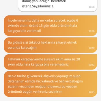 Eczacıbaşı E-Sanal Mağaza Eczacıbaşı Ürünümü Kargoya Vermedi
