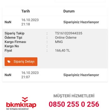 Bkmkitap BKM Kitaptan Sipariş Problemi