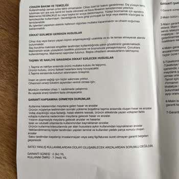 Koçtaş Qu-profesyonel Fön Makinesi 3. Kullanımda Bozuldu