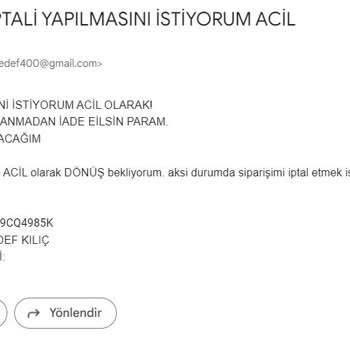 Selin Shoes Sipariş Çıkmasın Para İadesi Olsun