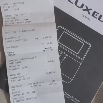 Luxell Airfryer Izgara Teflonu Attı