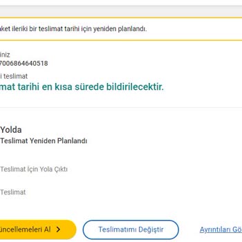 UPS Türkiye Geç TESLİM/KARGOMU Getirmiyor