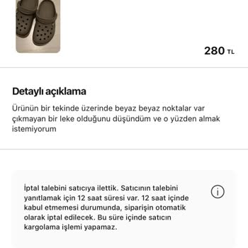 Gardrops Sipariş İptali Sorunu