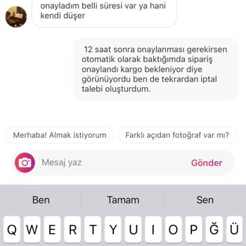Gardrops Sipariş İptali Sorunu