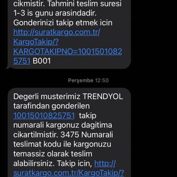 Sürat Kargo Kargom Günlerce Gelmiyor