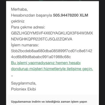 Paribu XLM Transferimi Yatırmıyor