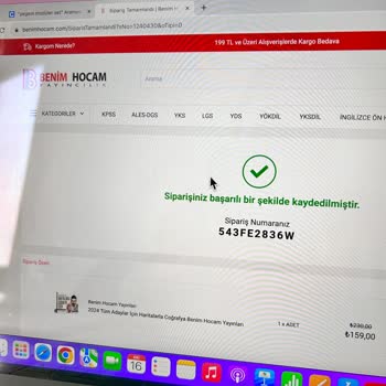 Benim Hocam Sayfasından Siparişim Gelmedi