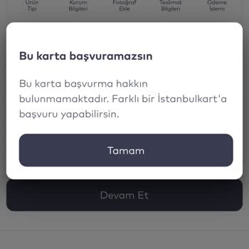 İstanbulkart Başvuru Sorunu
