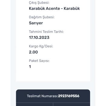 Sürat Kargo Sarıyer Şubesinde Kargom 11 Gündür Dağıtıma Çıkmadı