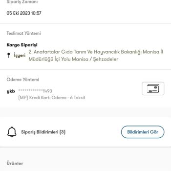 Cepte Şok Uygulamasından Almış Olduğum Mont İle İlgili Sorun