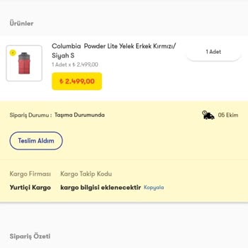 Cepte Şok Uygulamasından Almış Olduğum Mont İle İlgili Sorun