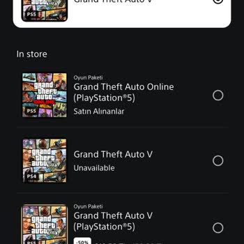 PlayStation 5 GTA V / Online Error - Playstation Turkey