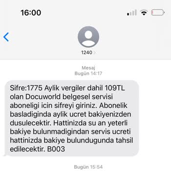 Vodafone Başvurmadığım Halde Abonelik Ücreti İstiyor