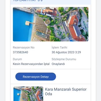 Tatilbudur Rezervasyon Sorunu
