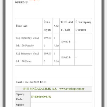 Eve Ürünün Parası Alındı Ama Ürün Gelmedi