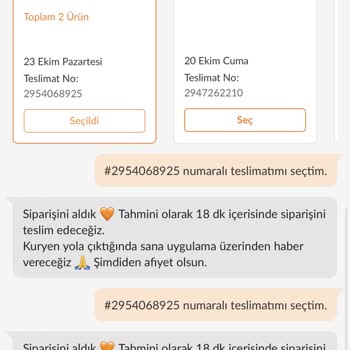 Trendyol Yemek Siparişi Gecikmesi 1