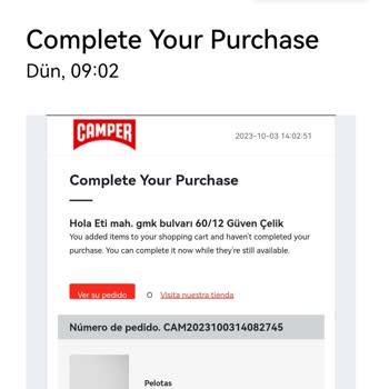 Camper Siparişim Hala Gelmedi