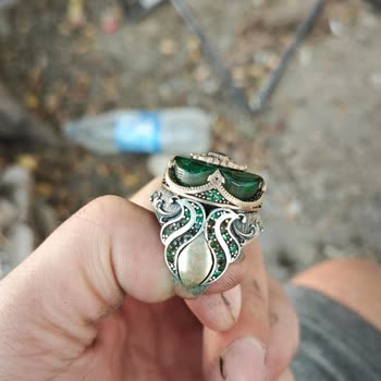 Yüzükçü Hasarlı Gümüş Yüzük