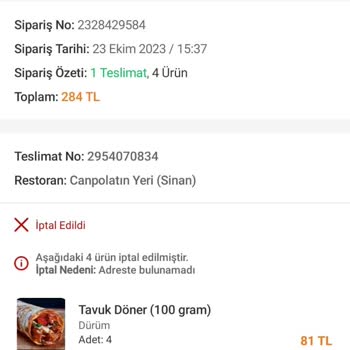 Trendyol'dan Asla Yemek Siparişi Etmeyin Sizi Haksız Görüyorlar