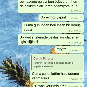 BNP Paribas Cardif Sigorta Cardıf Sigorta Paramı Ödemiyor Ve Mesajlara Cevap Vermiyor!