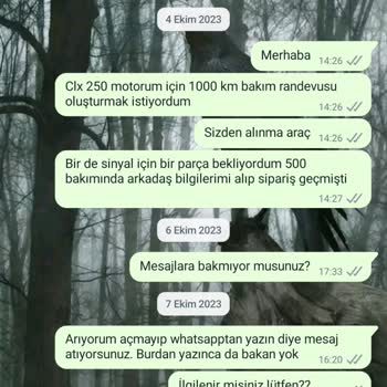 CFMOTO Servis Ve Müdürlükten Kimseye Ulaşamıyorum.