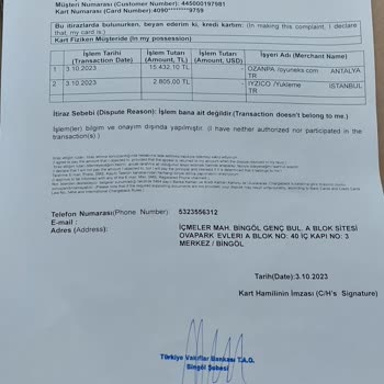 Oyuneks İVD.GIB.GOV.TR Adresine Giriş Yaparken Yapılan Kredi Kartı Kesintisi