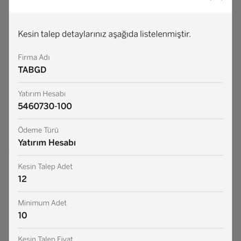 Garanti BBVA Hisse Senedi Aldığım Halde İade Edildi
