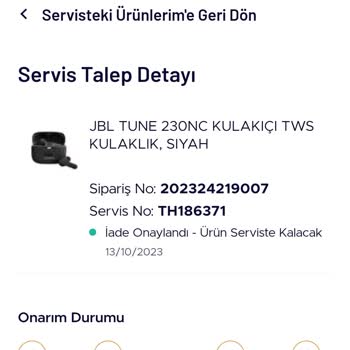 Teknosa, Ürün Servisten Gelmiyor