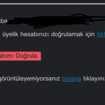 Passolig Doğrulama Linki Hatası