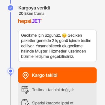 Hepsijet Hepsiburada "Yarın Kapında" Yalanı 3 Gün Oldu Kargom Yok