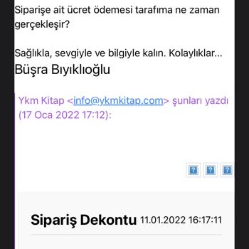 YKMkitap Ürünlerim Teslim Edilmedi