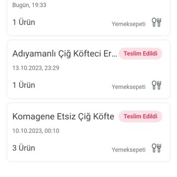 Yemek Sepeti Arıza Var