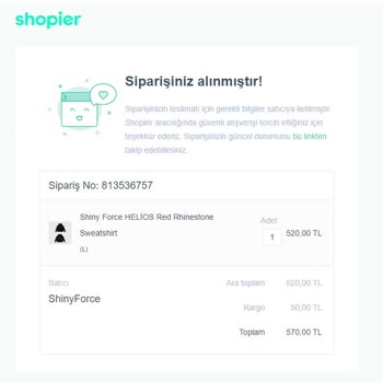 Shiny Force Siparişim Kargoya Verilmedi
