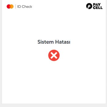 Paycell 3D Secure Sistem Hatası