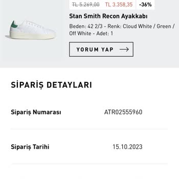 Adidas'ın Defolu Ürün Göndermesi