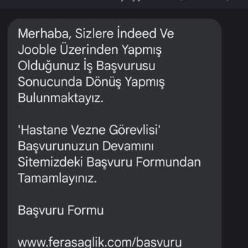 Fera Saglik Jooble İş Başvurusu Şüpheli İşlem Hakkında