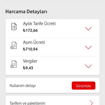 Vodafone Aşım Ücreti Sorunu