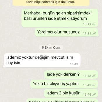 Busradogramaci İade Ödemesini Yapmıyor