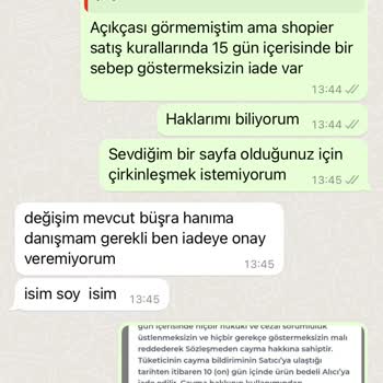 Busradogramaci İade Ödemesini Yapmıyor