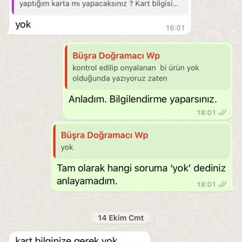 Busradogramaci İade Ödemesini Yapmıyor