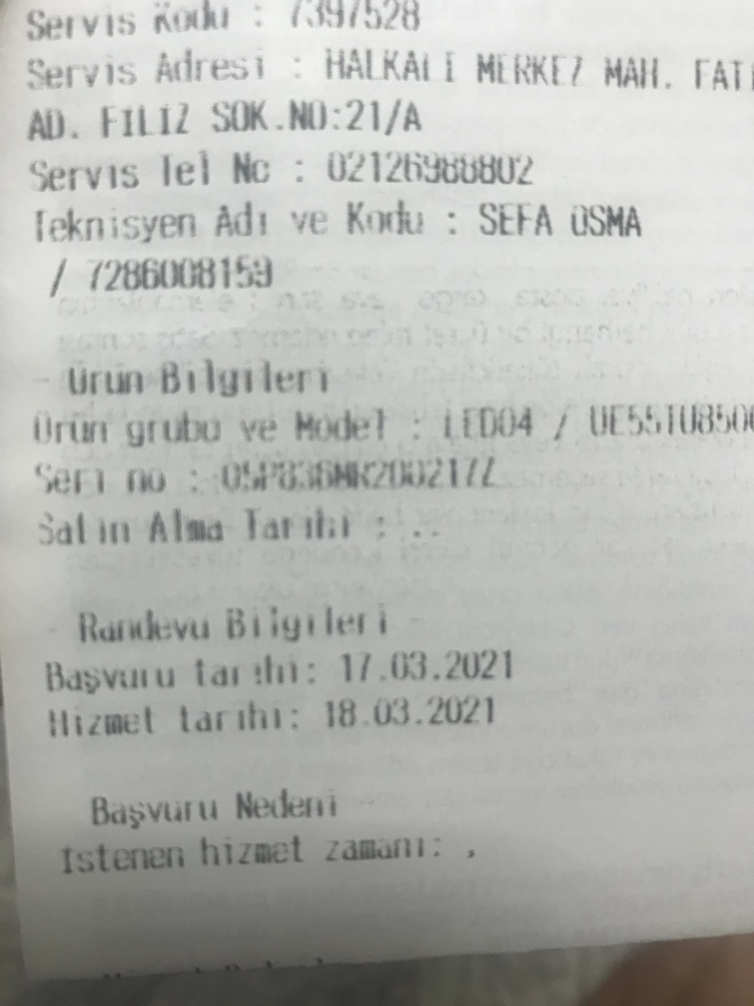 Samsung UHD Crystal TV - Şikayetvar