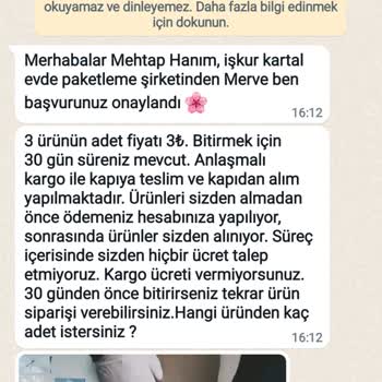 Evde Paketleme İşinde Anlaşılamayan Sonuç