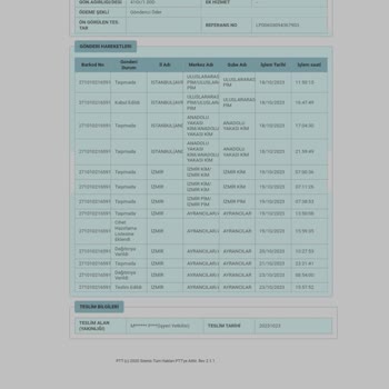PTT Kargomu Bilgim Dışında Tanımadığım Birine Teslim Etmiş