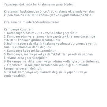 Tiktak Kampanyayı Uygulamama Rağmen Uygulamayıp Tam Para Aldı