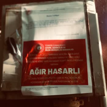 DASK (Doğal Afet Sigortaları Kurumu) Ağır Hasarlı Binamız İçin İtiraz