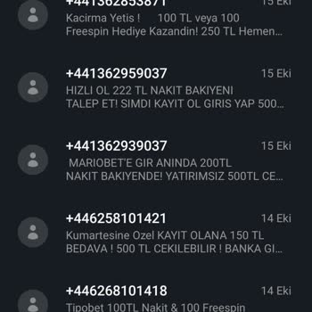 Vodafone 441 İle Başlayan Numaralar
