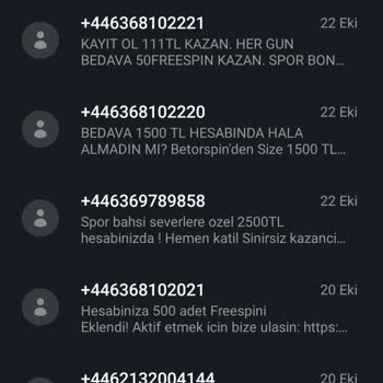Vodafone 441 İle Başlayan Numaralar